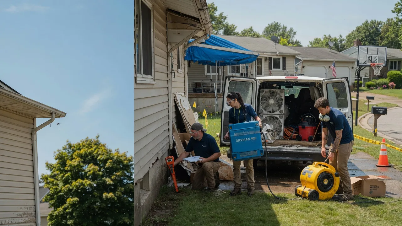Ceiling Leak Cleanup in Belle Center, OH near me